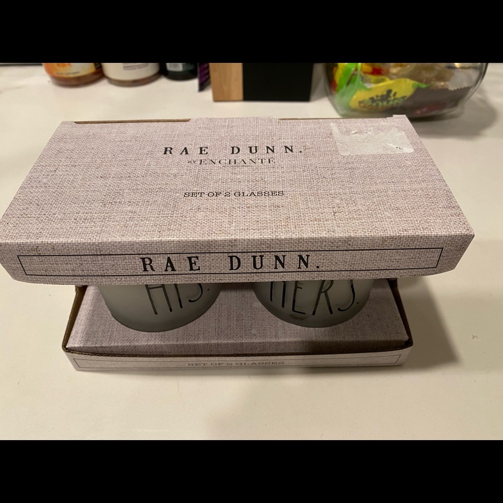 ⭐️HOST PICK⭐️ NWT His & Hers set of 2 Glasses - Picture 4 of 4